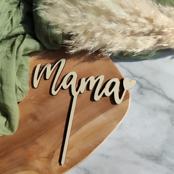 SVG Laser Datei Cake Topper Mama Beste Mama Muttertag 3er Set Laserdatei SVGDatei – Bild 6
