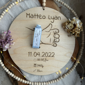 SVG Laser Datei Halter für Geburtsarmband Geschenk zur Geburt Laserdatei SVG Datei