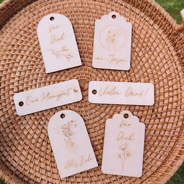 SVG Laser Datei Geschenkanhänger Anhänger für Geschenke und Mitbringsel Laserdatei SVG Datei – Bild 4