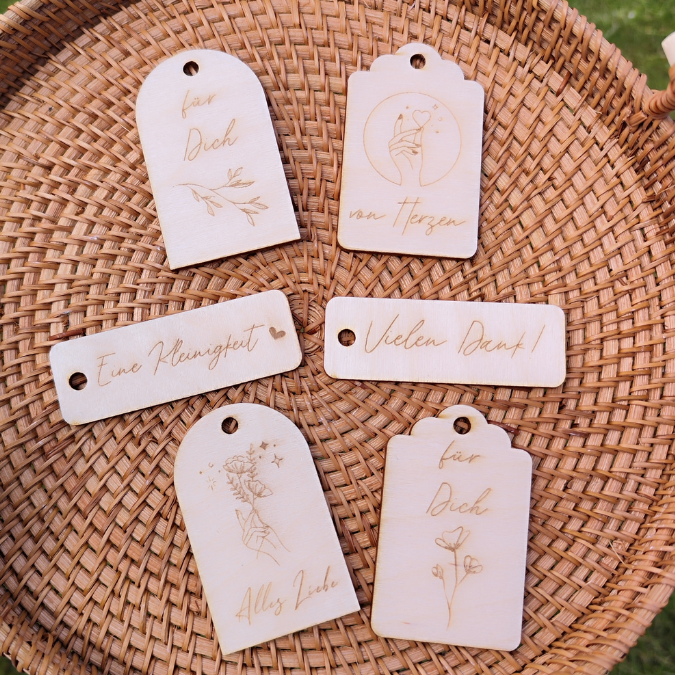 SVG Laser Datei Geschenkanhänger Anhänger für Geschenke und Mitbringsel Laserdatei SVG Datei – Bild 4