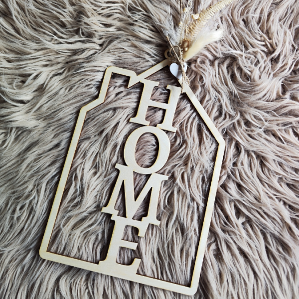 SVG Laser Datei Haus Kranz Home zum Hängen und stellen 2in1 SVG Datei – Bild 2