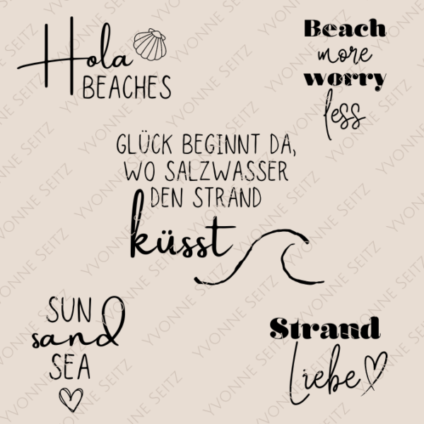 SVG Laser Datei STRAND Laserdatei SVG Datei