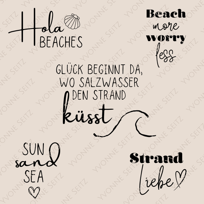 SVG Laser Datei STRAND Laserdatei SVG Datei