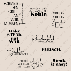 SVG Laser Datei GRILLEN Laserdatei SVG Datei