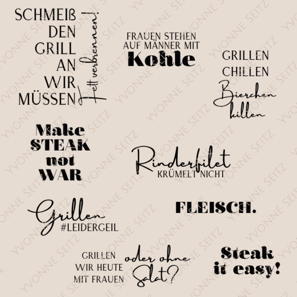 SVG Laser Datei GRILLEN Laserdatei SVG Datei