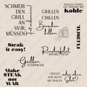 SVG Laser Datei GRILLEN Laserdatei SVG Datei