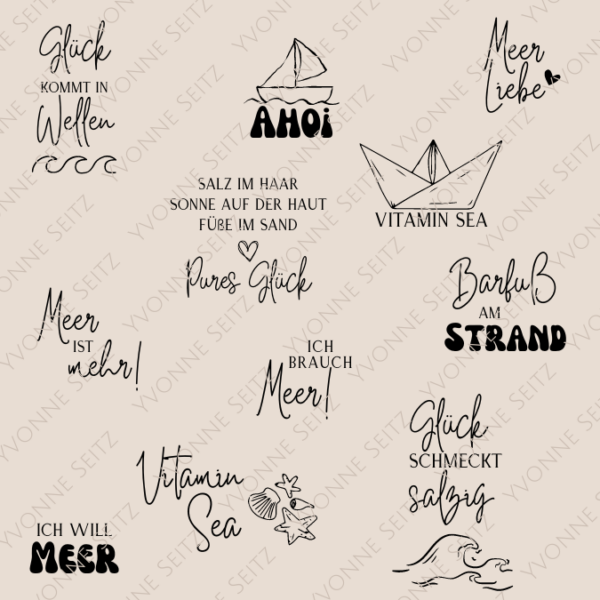 SVG Laser Datei MEER Laserdatei SVG Datei