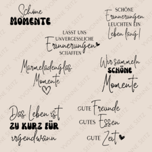 SVG Laser Datei SCHÖNE MOMENTE Laserdatei SVG Datei
