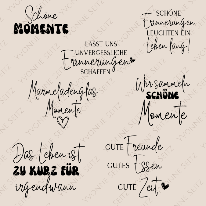 SVG Laser Datei SCHÖNE MOMENTE Laserdatei SVG Datei