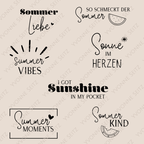SVG Laser Datei SOMMER LIEBE Laserdatei SVG Datei