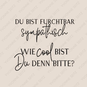 SVG Laser Datei DU BIST FURCHTBAR... Laserdatei SVG Datei