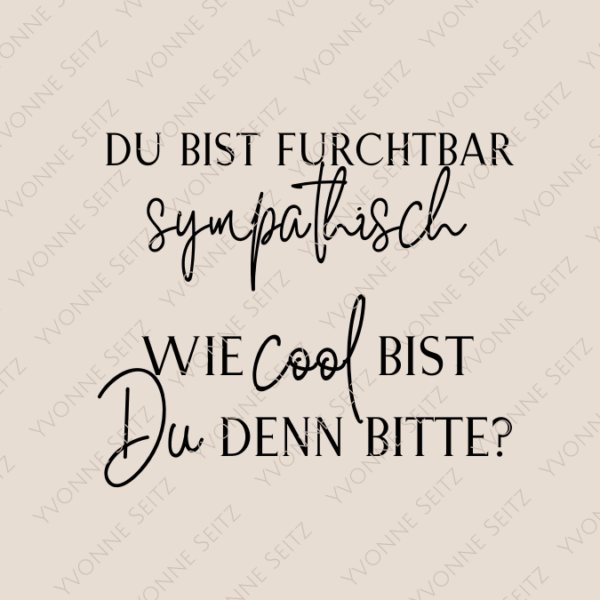 SVG Laser Datei DU BIST FURCHTBAR... Laserdatei SVG Datei