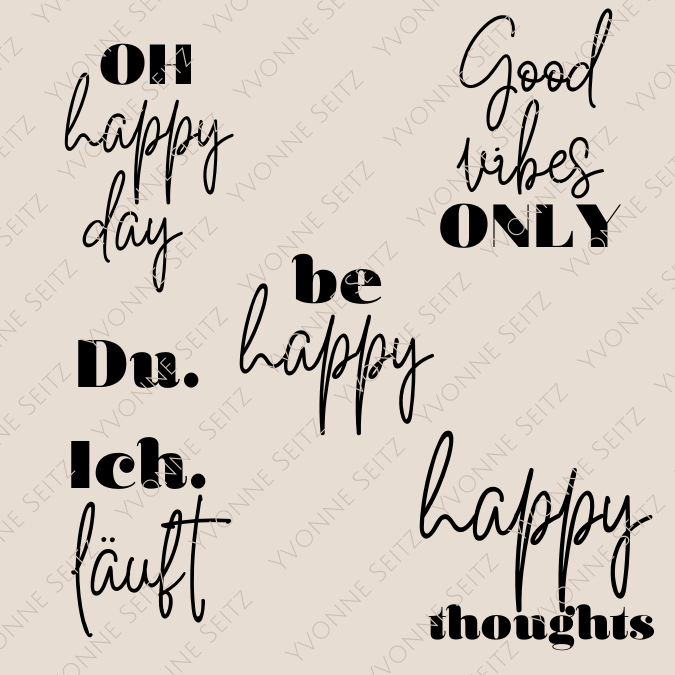 SVG Laser Datei OH HAPPY DAY Laserdatei SVG Datei