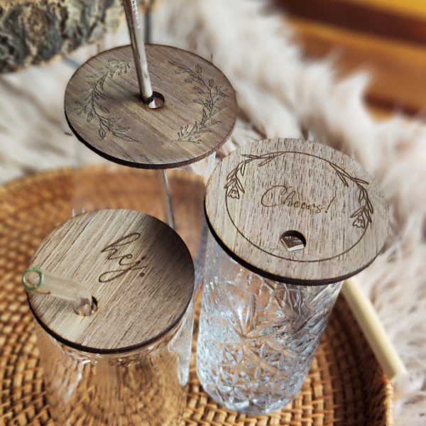 SVG Laser Datei Glasabdeckung Deckel für Glas Gläser Insektenschutz SVG Datei – Bild 2