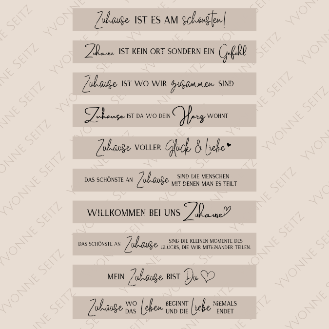 SVG Laser Datei KLÖTZCHENSCHRIFT ZUHAUSE Laserdatei SVG Datei