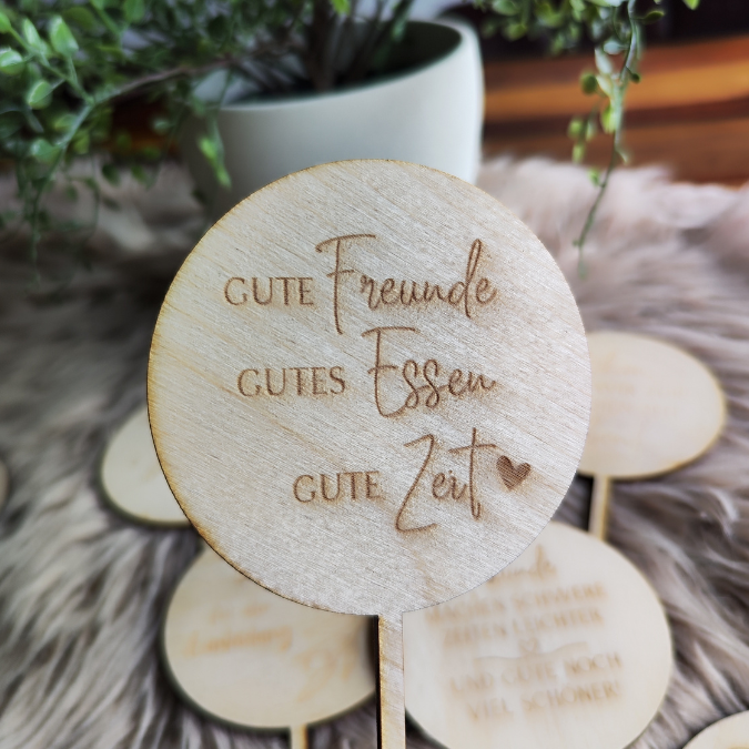 SVG Laser Datei Pflanzenstecker 8er Set Mitbringsel Geschenkidee Kleinigkeit SVG Datei – Bild 8