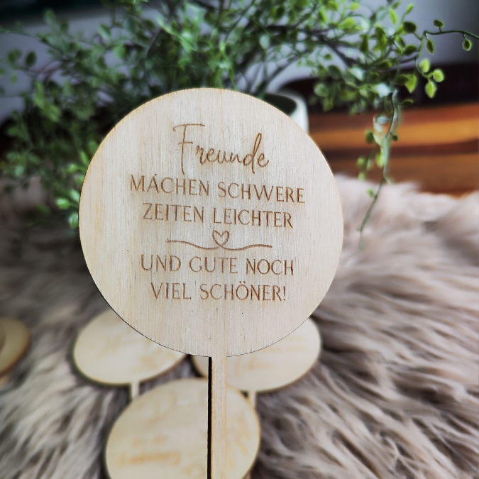 SVG Laser Datei Pflanzenstecker 8er Set Mitbringsel Geschenkidee Kleinigkeit SVG Datei – Bild 9