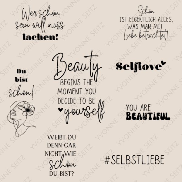 SVG Laser Datei SELBSTLIEBE Laserdatei SVG Datei