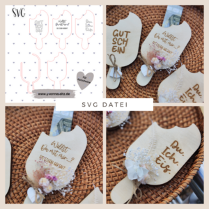 SVG Laser Datei Eis Gutscheinverpackung Geldgeschenk Gutscheine Geschenkidee SVG Datei