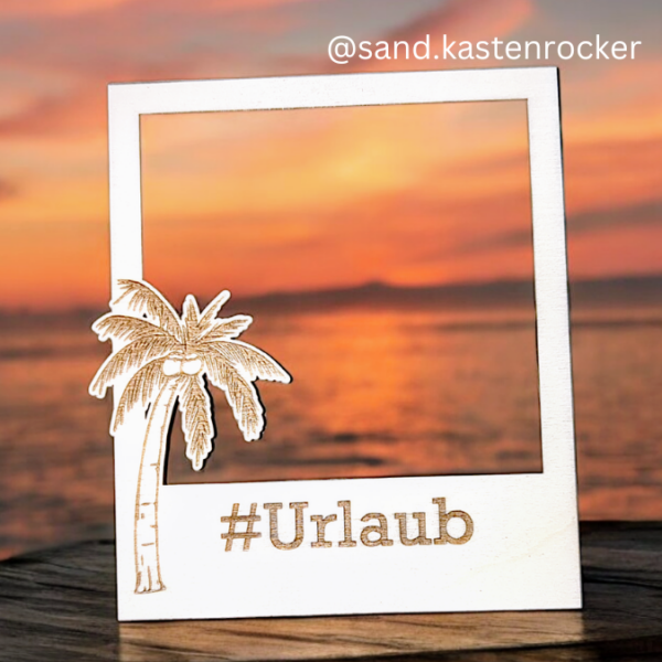 SVG Laser Datei Polaroid Urlaub Sommer Sommerurlaub SVG Datei – Bild 4