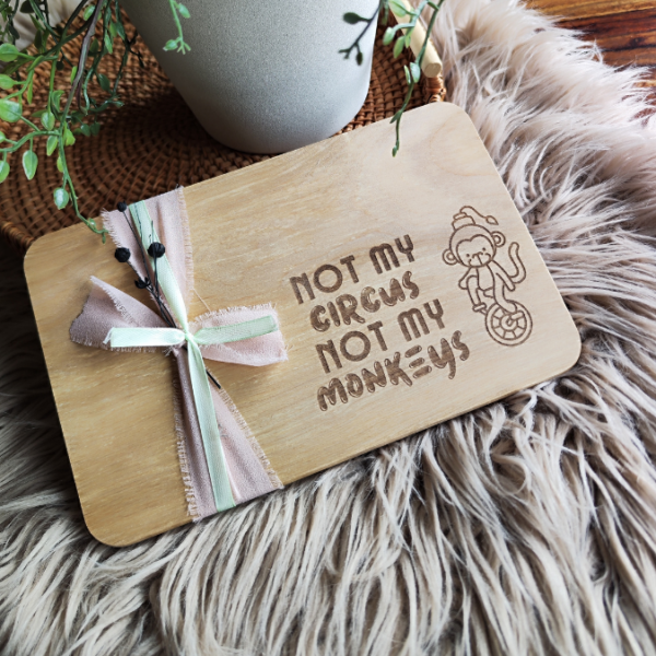 SVG Laser Datei NOT MY CIRCUS NOT MY MONKEYS Laserdatei SVG Datei – Bild 2