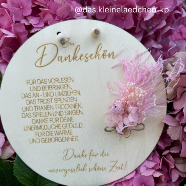 SVG Laser Datei Holzscheibe Danke für... Abschied Kindergarten Laserdatei SVG Datei – Bild 2