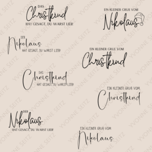 SVG Laser Datei CHRISTKIND NIKOLAUS Laserdatei SVG Datei