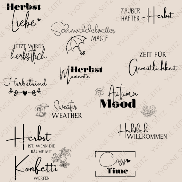 SVG Laser Datei HERBST Laserdatei SVG Datei