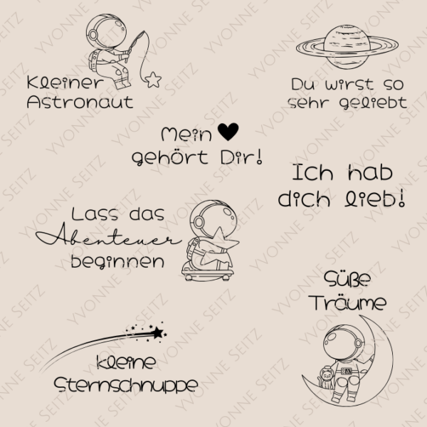 SVG Laser Datei KLEINER ASTRONAUT Laserdatei SVG Datei