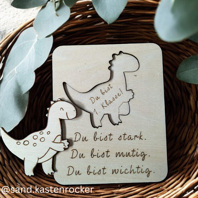 SVG Laser Datei Affirmationskarten Einschulung mit Brief Glücksbringer Mutmacher SVG Datei inkl PDF – Bild 3