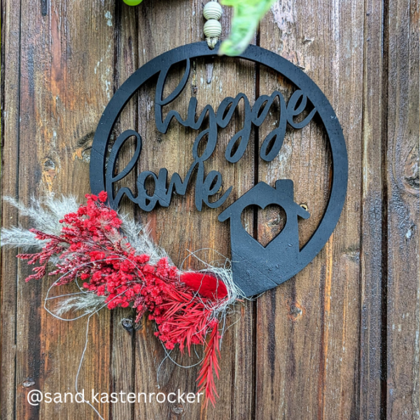 SVG Laser Datei 4er Set Kranz Türkranz Hygge Dala Dalapferd hyggehome Laserdatei SVG Datei – Bild 8