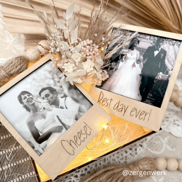3mm UND 4mm SVG Laser Datei 4 Designs Hochzeitsbuch Fotoalbum Aufbewahrung Box für Polaroids oder Fotos SVG Datei Hochzeitsgeschenk – Bild 16