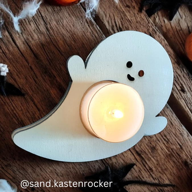 SVG Laser Datei Halloween Teelichthalter Geister 3er Laserdatei SVG Datei – Bild 5