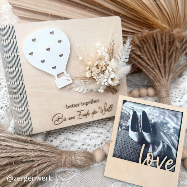 3mm UND 4mm SVG Laser Datei 4 Designs Hochzeitsbuch Fotoalbum Aufbewahrung Box für Polaroids oder Fotos SVG Datei Hochzeitsgeschenk – Bild 17