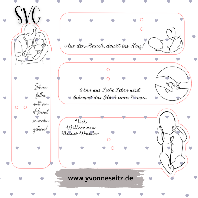 SVG Laser Datei Baby Geldgeschenk zur Geburt Laserdatei SVG Datei – Bild 2