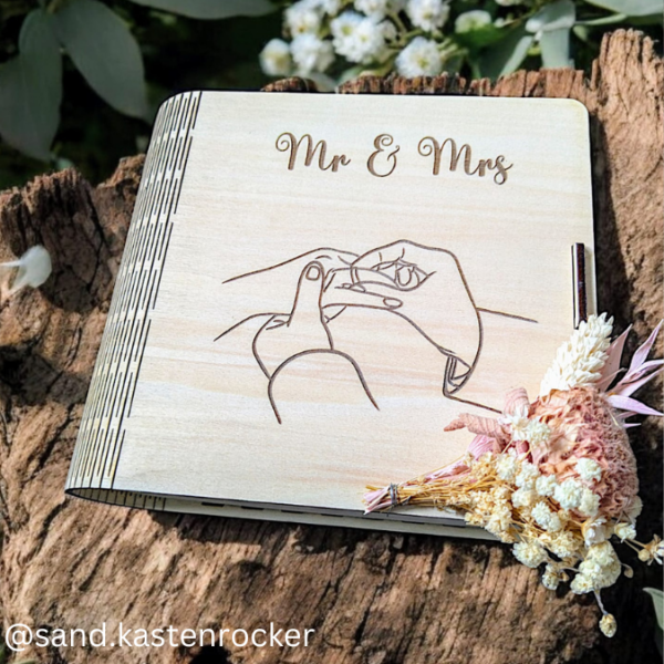 3mm UND 4mm SVG Laser Datei 4 Designs Hochzeitsbuch Fotoalbum Aufbewahrung Box für Polaroids oder Fotos SVG Datei Hochzeitsgeschenk – Bild 8