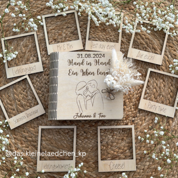 3mm UND 4mm SVG Laser Datei 4 Designs Hochzeitsbuch Fotoalbum Aufbewahrung Box für Polaroids oder Fotos SVG Datei Hochzeitsgeschenk – Bild 10
