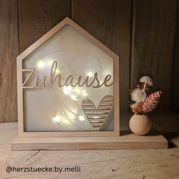 SVG Laser Datei Lichthaus Home Zuhause für Transparentpapier inkl PDF zum ausdrucken Laserdatei SVG Datei – Bild 5