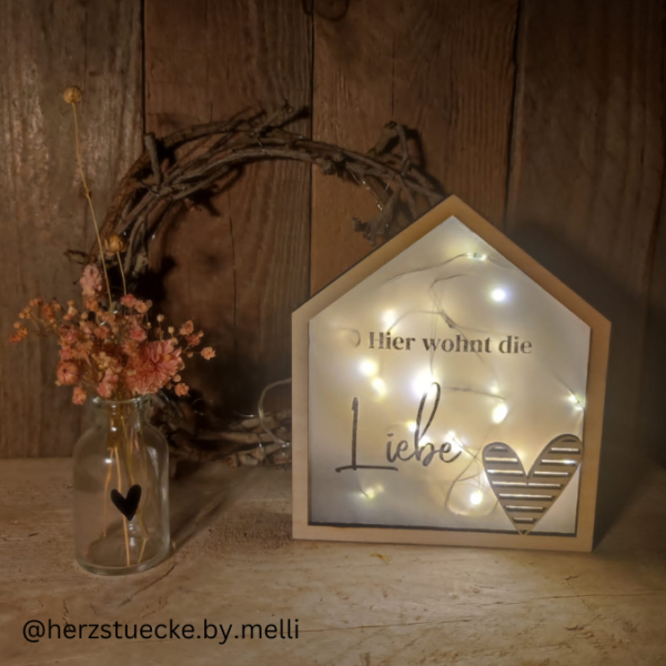 SVG Laser Datei Lichthaus Home Zuhause für Transparentpapier inkl PDF zum ausdrucken Laserdatei SVG Datei – Bild 4