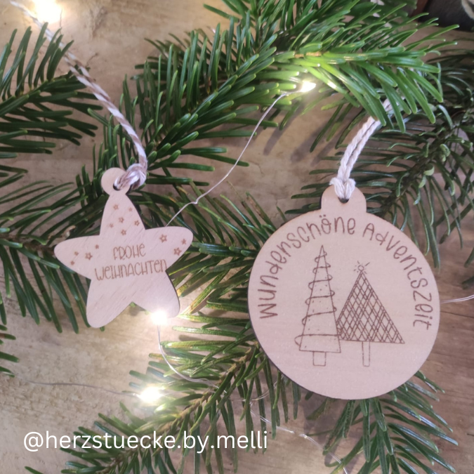 SVG Laser Datei Winter Geschenkanhänger Anhänger Weihnachten Laserdatei SVG Datei – Bild 11