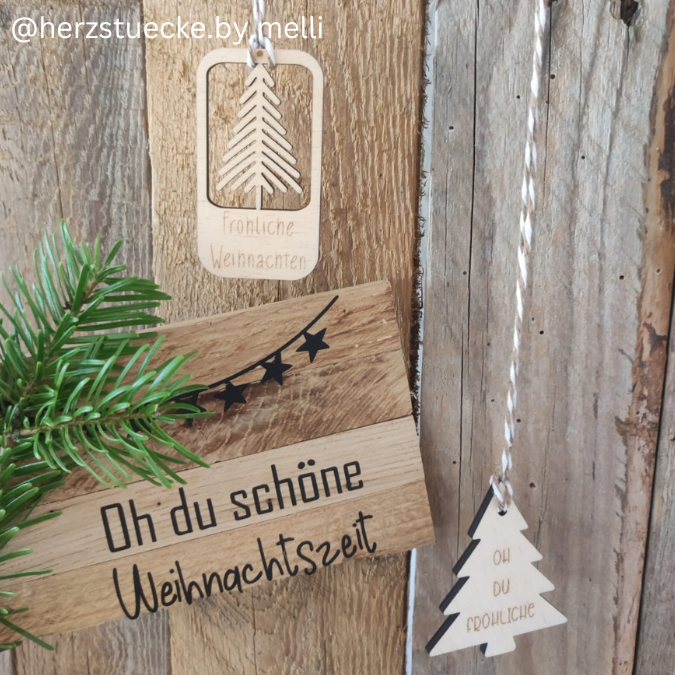 SVG Laser Datei Winter Geschenkanhänger Anhänger Weihnachten Laserdatei SVG Datei – Bild 14