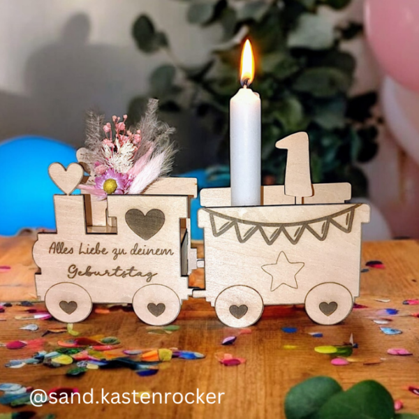 SVG Laser Datei 3mm Geburtstagszug XXL Geburtstagsteller Geburtstag Laserdatei SVG Datei 3mm – Bild 11