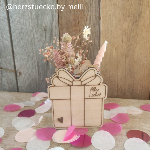 SVG Laser Datei Geschenkbox Geschenk für Trockenblumen und Kleinigkeiten Laserdatei SVG Datei 3mm – Bild 5