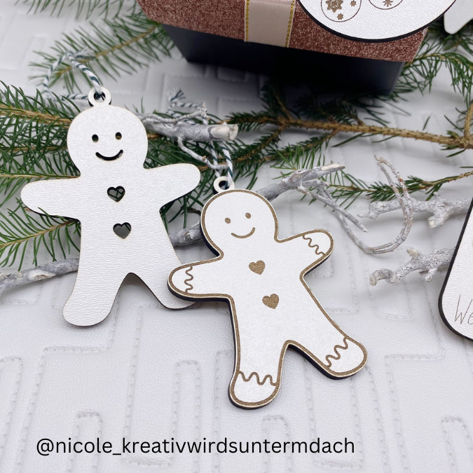 SVG Laser Datei Winter Geschenkanhänger Anhänger Weihnachten Laserdatei SVG Datei – Bild 5