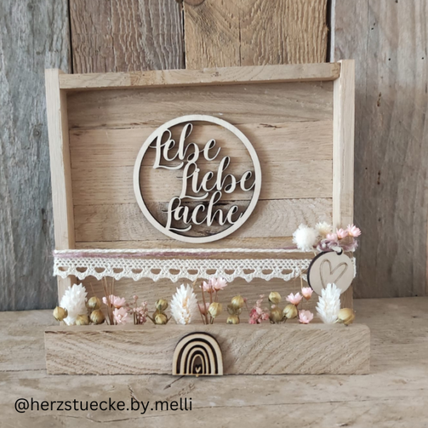 SVG Laser Datei Kranz Türkranz Lebe Liebe Lache Laserdatei SVG Datei – Bild 3