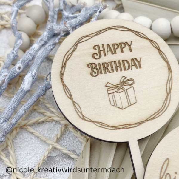 SVG Laser Datei XXL Pflanzenstecker Blumestecker Blumenstrauß Geburtstag Geschenk SVG Datei – Bild 5
