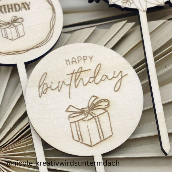 SVG Laser Datei XXL Pflanzenstecker Blumestecker Blumenstrauß Geburtstag Geschenk SVG Datei – Bild 6