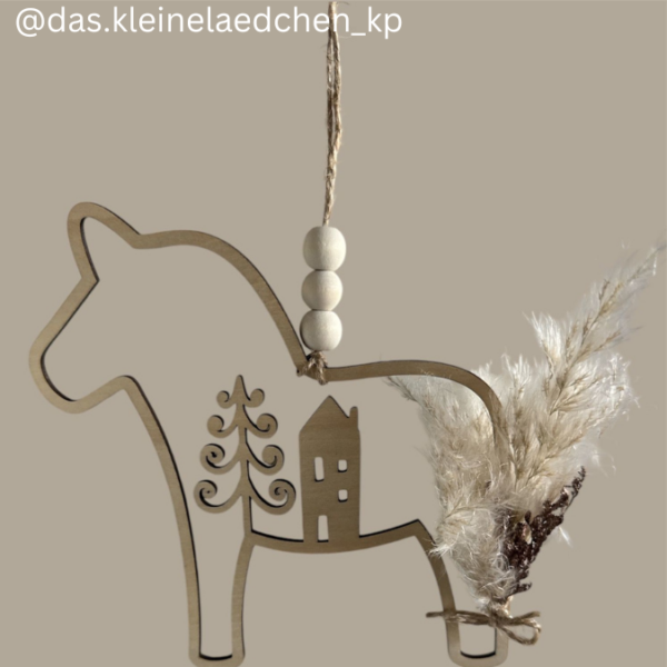 SVG Laser Datei 3er Set Dala Kränze Winter Weihnachten Skandi Scandi Dalapferd Skandinavian living Scandihome Reh Hej God Jul Dala Pferde – Bild 18