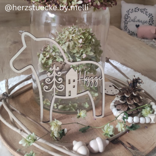 SVG Laser Datei 3er Set Dala Kränze Winter Weihnachten Skandi Scandi Dalapferd Skandinavian living Scandihome Reh Hej God Jul Dala Pferde – Bild 4