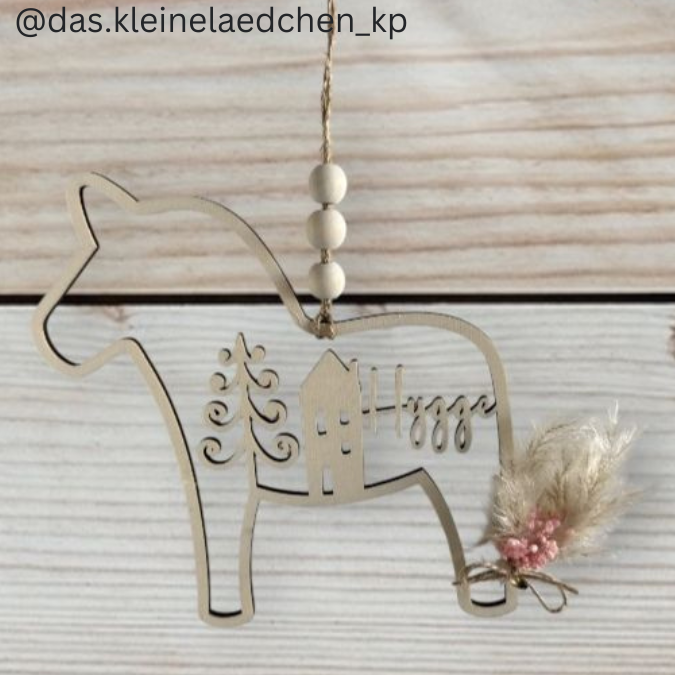 SVG Laser Datei 3er Set Dala Kränze Winter Weihnachten Skandi Scandi Dalapferd Skandinavian living Scandihome Reh Hej God Jul Dala Pferde – Bild 14